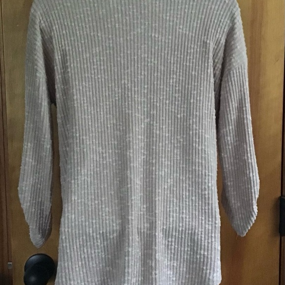 Tan Button-Up Ribbed Cardigan - Picture 4 of 5